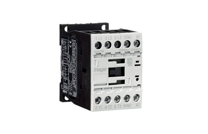 Výkonový stykač 3P + 1S, 7A/3kW (AC-3),