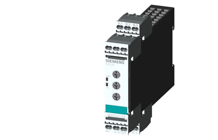 SIEMENS Softstartér 22,5 mm, 3A, 1,1kW/400V, 40 stupňů, AC200-400V, AC/DC 24-230V