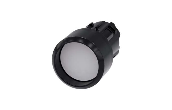 SIEMENS Tlačítko, 22 mm, kulaté, plast, bílé, čelní kroužek