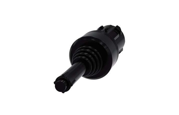 SIEMENS Spínač křížový, 22 mm, kulatý, plast, černá barva, 4 polohy, západkový