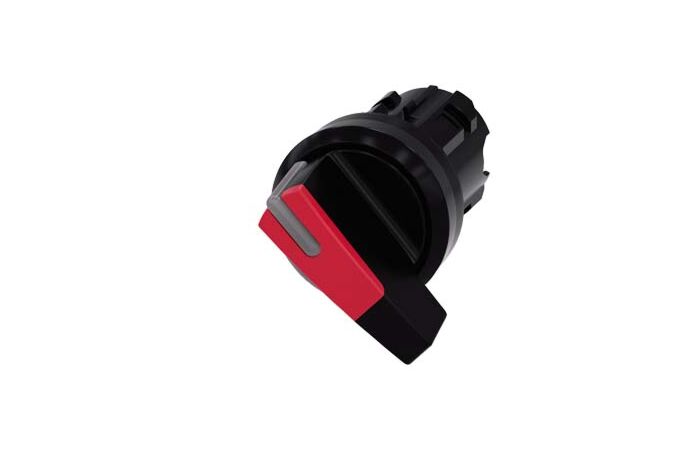 SIEMENS Spínač otočný, s osvětlením, 22 mm, kulatý, plast, červená