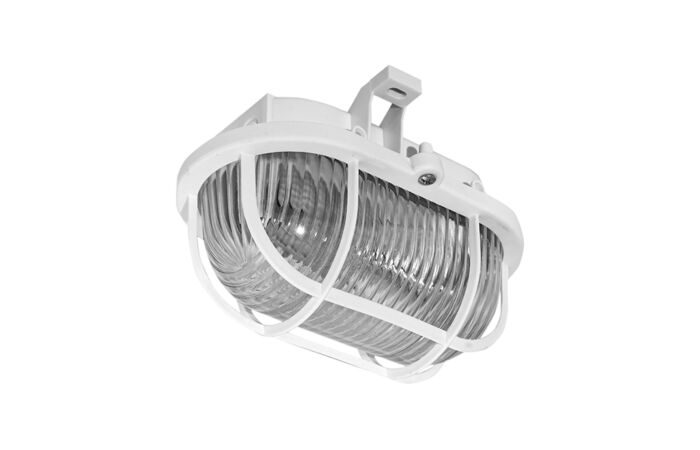 PANLUX Svítidlo OVAL 60W E27 plast IP44 bílá