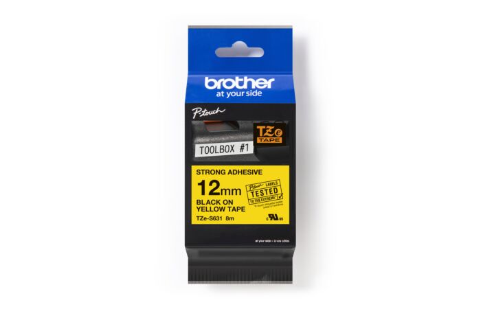 BROTHER Páska TZe-S631 12mm žlutá/černá