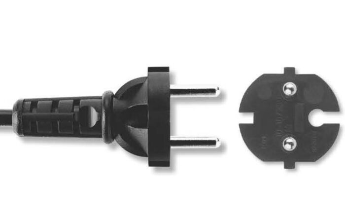 TEKABEN  Flexo 6,3m PVC kulatá  2x0,75 vidlice rovná černá