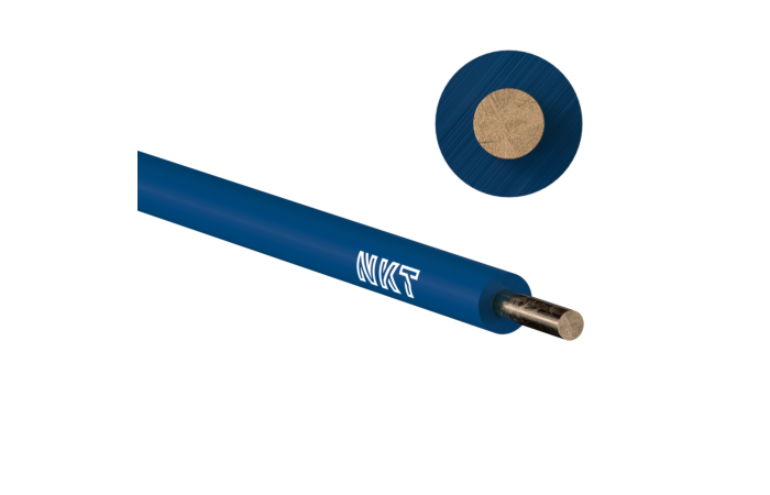 Kabel H07V-U 1,5 tmavě modrý (CY)