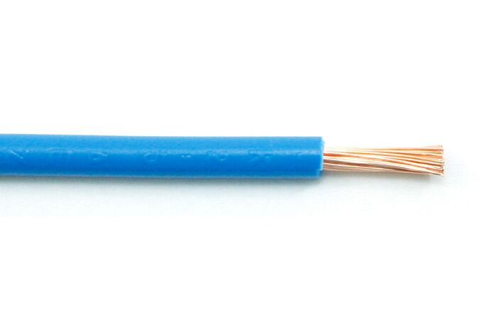 Kabel H07V-K 4 světle modrý (CYA)