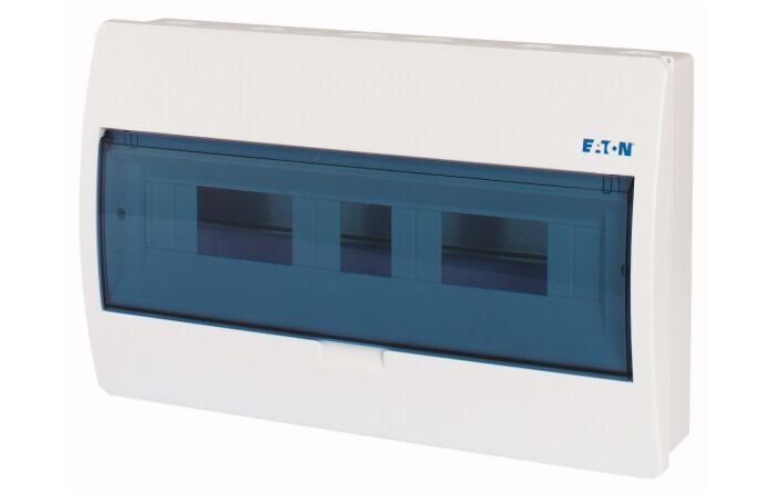 EATON Skříň BC-O-1/18-ECO, 18TE, na omítku, průhledná dvířka, IP40