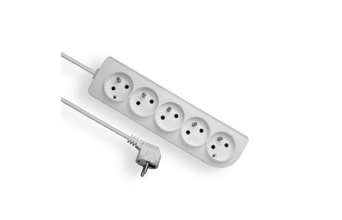 ELGOTECH Přívod prodlužovací   2m 5zásuvka 250V/16A IP20 bílá