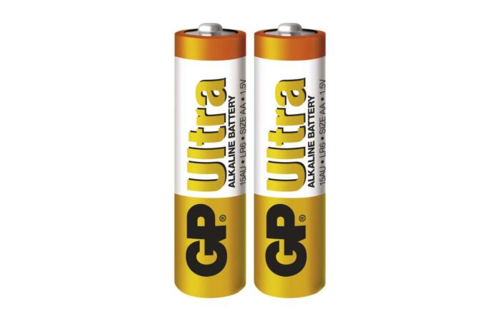 GP Baterie tužková ALKALINE ULTRA LR6 (R6A) 1,5V AA  fólie 2ks