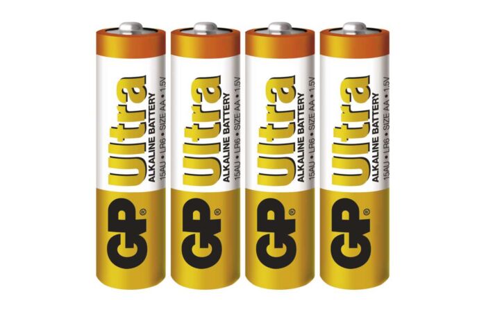 GP Baterie tužková ALKALINE ULTRA LR6 1,5V AA blistr  4ks