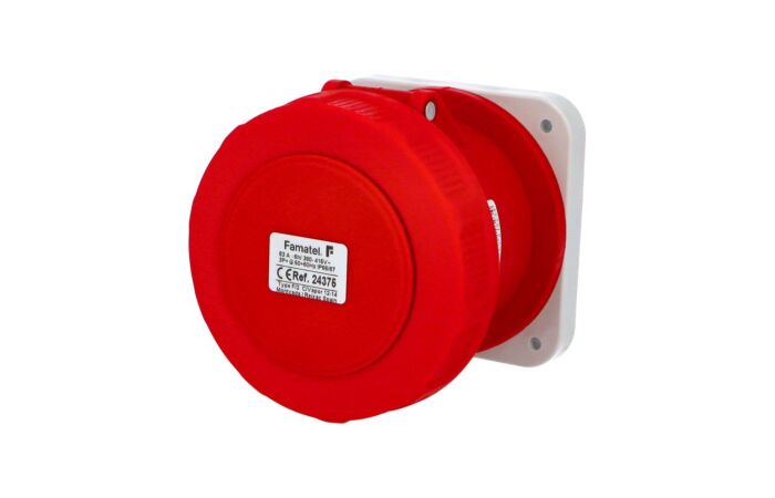 FAMATEL Zásuvka 63A/400V 4-pól IP67 vestavná přímá