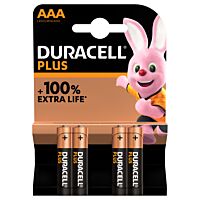 DURACELL Baterie mikrotužková LR3 PLUS 1,5V AAA blistr 4ks