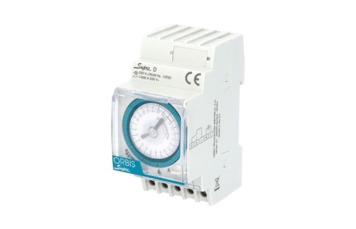 ORBIS Hodiny spínací SUPRA D Analogové denní 16A 230V IP20