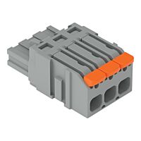 WAGO Konektor 2231-1103/327-000 1vodičový pružinový Páčka Push-in CAGE CLAMP®, šedá