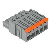 WAGO Konektor 2231-1105/327-000 1vodičový pružinový Páčka Push-in CAGE CLAMP®, šedá