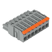 WAGO Konektor 2231-1107/327-000 1vodičový pružinový Páčka Push-in CAGE CLAMP®, šedá