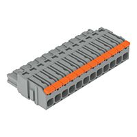 WAGO Konektor 2231-1112/327-000 1vodičový pružinový Páčka Push-in CAGE CLAMP®, šedá