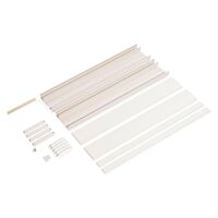 OBO BETTERMANN Drážkovaný kanál, do skříňových rozvaděčů, 1300x250x60, čistě bílá Polyvinylchlorid, PVC  typ COF 13M 1300 SET