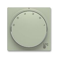 ABB Zoni 3292T-A00300 243 Kryt termostatu prostorového s otočným ovládáním, s upevňovací maticí  olivová