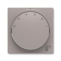 ABB Zoni 3292T-A00300 244 Kryt termostatu prostorového s otočným ovládáním, s upevňovací maticí greige