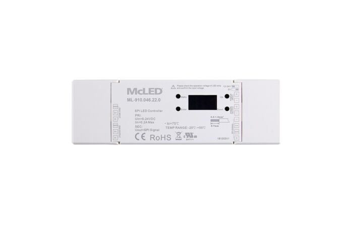 MCLED Přijímač RF a DMX k ovládání digitálních SPI LED pásků