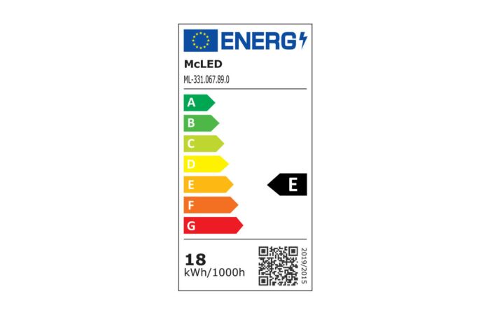 MCLED Trubice LED T8 18W 2250lm 125lm/W 4000K 360° IP20