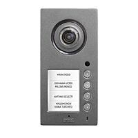 URMET Panel MIKRA2 1784/3 tlačítkový, kamera, hlasová jednotka, 4 tlačítka, do systému 1083