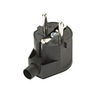 ELGOTECH Vidlice WT-20-2 250V/16A úhlová Unischuko IP20 černá