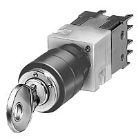 SIEMENS Spínač klíčový CES, 16 mm, kulatý plast