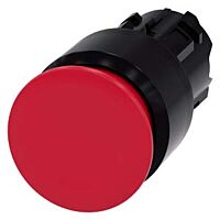 SIEMENS Tlačítko hřibové, 22 mm, kulaté, plast, červená, 30 mm