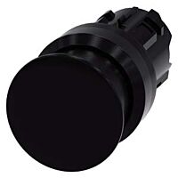 SIEMENS Tlačítko hřibové, 22 mm, kulaté, plast, černá, 30 mm