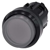 SIEMENS Tlačítko, osvětlené, 22 mm, kulaté, plast, čiré, knoflík stiskací