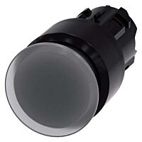 SIEMENS Tlačítko hřibové, osvětlené, 22 mm, kulaté, plast, čirá, 30 mm