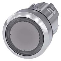 SIEMENS Tlačítko, 22 mm, kulaté, kov, s vysokým leskem, čirá, knoflík stiskací