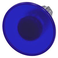 SIEMENS Tlačítko hřibové, osvětlené, 22 mm, kulaté, kov, s vysokým leskem, modrá, 60 mm