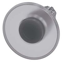SIEMENS Tlačítko hřibové, osvětlené, 22 mm, kulaté, kov, s vysokým leskem, čirá, 60 mm