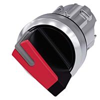 SIEMENS Spínač otočný, s osvětlením, 22 mm, kulatý, kov, s vysokým leskem, červená