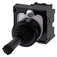 SIEMENS Spínač křížový, 22 mm, kulatý, plast, černá barva, svislý, 1 NO, 1 NO
