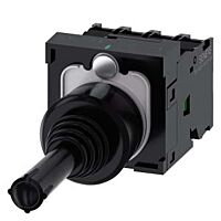 SIEMENS Spínač křížový, 22 mm, kulatý, plast, černá barva, západkový, 1 NO, 1 NO, 1 NO, 1 NO