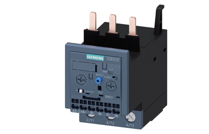 SIEMENS Relé nadproudové, 20-80A, pro ochranu motoru, konstrukční velikost S2, třída 5E-30E montáž na stykač