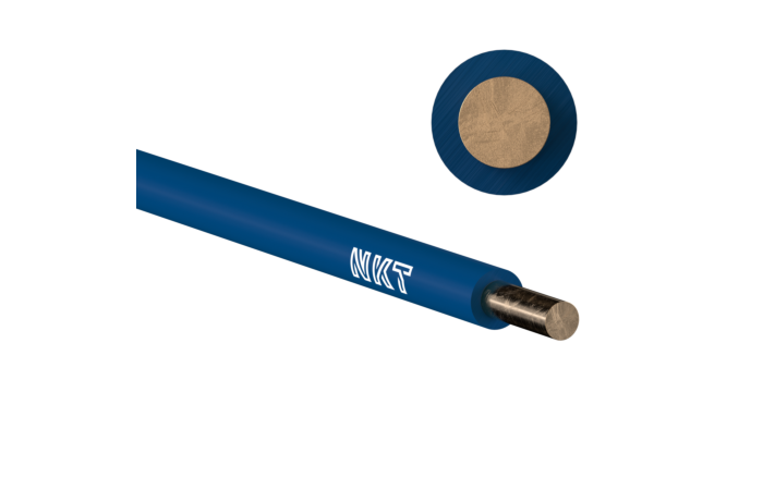 Vodič H07V-U 10 modrý (CY)