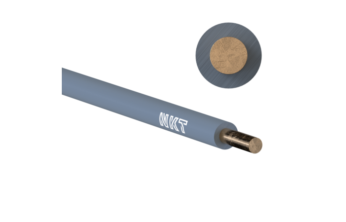 Vodič H07V-U 6 šedý (CY)