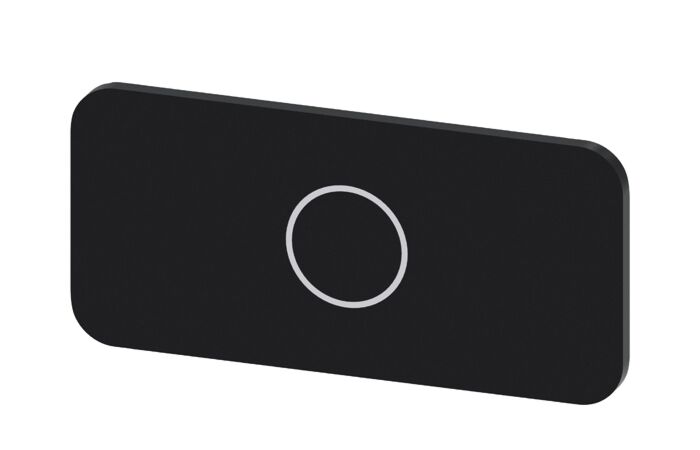 SIEMENS Štítek popisný 12,5 x 27 mm, štítek černý, symbol: O*