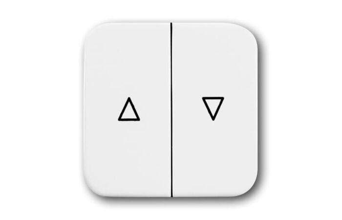 ABB REFLEX SI Ovladač 2CKA001713A0163 spínače žaluziového kolébkového, dělený, s potiskem, alpská bílá, 2504-214