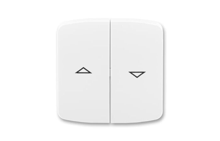 ABB TANGO Ovladač 3558A-A662 B spínače žaluziového kolébkového, dělený, s potiskem, bílá