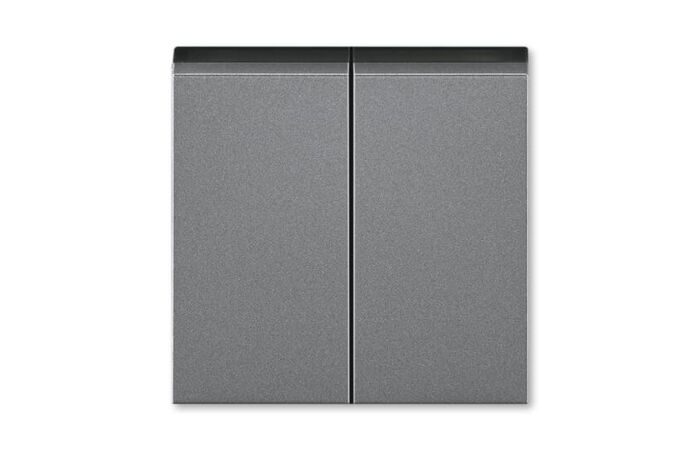 ABB LEVIT Ovladač 3559H-A00652 69 spínače kolébkového dělený, ocelová/kouřová černá