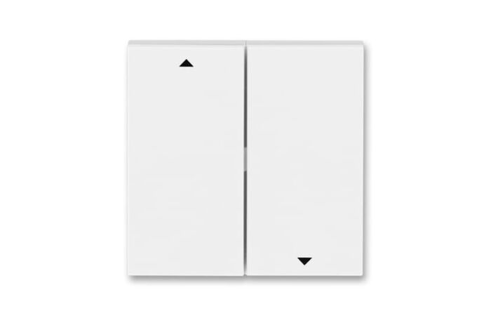 ABB LEVIT Ovladač 3559H-A00662 01 spínače žaluziového kolébkového, dělený, s potiskem, bílá/ledová bílá