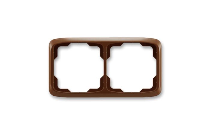 ABB TANGO Rámeček 3901A-B20 H dvojnásobný, vodorovný, hnědá