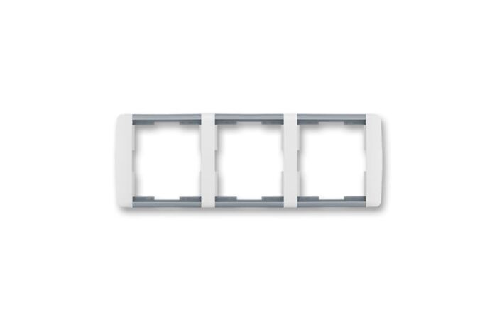 ABB ELEMENT Rámeček 3901E-A00130 04 trojnásobný, vodorovný, bílá/ledová šedá