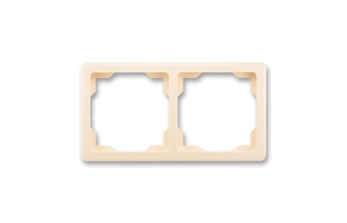 ABB SWING Rámeček 3901G-A00020 C1 dvojnásobný, pro vodorovnou i svislou montáž, krémová